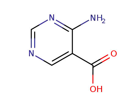 Molecular Structure of 20737-41-1 (4-AMINOPYRIMIDINE-5-CARBOXYLIC ACID)