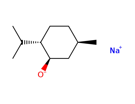 Molecular Structure of 27303-99-7 (Cyclohexanol, 5-methyl-2-(1-methylethyl)-, sodium salt, (1R,2S,5R)-)