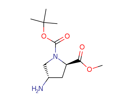 Methyl (2R,4S)-4-aminopyrrolidine-2-carboxylate, N1-BOC protected