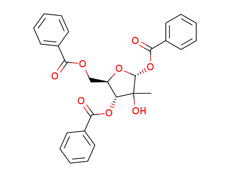 2-C-METHYL-1,3,5-TRI-O BENZOYL-A-D-RIBOFURANOSIDE  CAS NO.16434-48-3