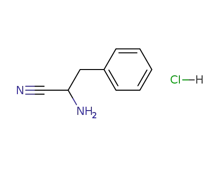 Molecular Structure of 93554-83-7 (2-AMINO-3-PHENYLPROPIONITRILE HYDROCHLORIDE)