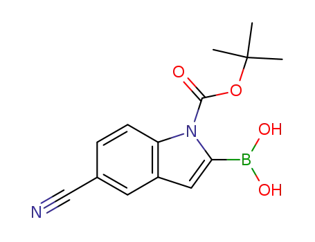 1-Boc-5-cyano-1H-indole-2-boronic acid
