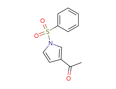 Molecular Structure of 81453-98-7 (3-Acetyl-1-(phenylsulfonyl)pyrrole)