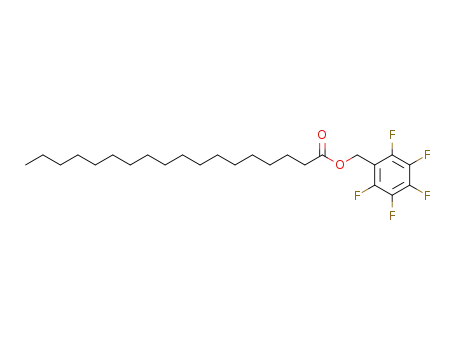 Molecular Structure of 21634-71-9 (Octadecanoic acid pentafluorobenzyl ester)