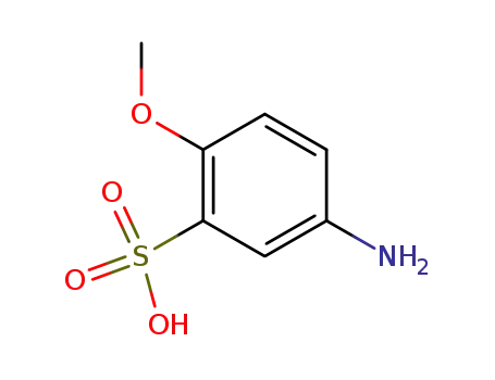 Molecular Structure of 6470-17-3 (p-Anisidine-2-sulfonic acid)