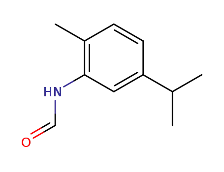Molecular Structure of 4474-14-0 (N-[2-methyl-5-(propan-2-yl)phenyl]formamide)