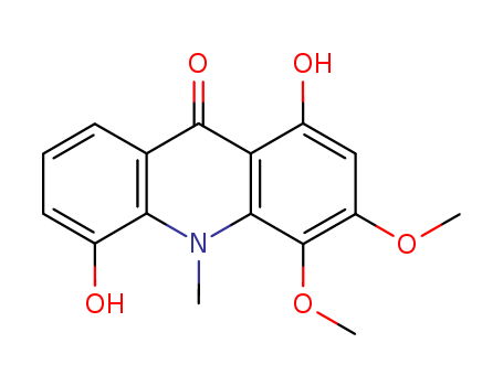 9(10H)-Acridinone,1,5-dihydroxy-3,4-dimethoxy-10-methyl-