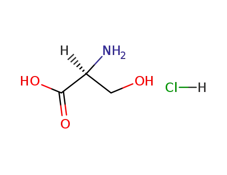 Molecular Structure of 16428-75-4 (L-Serine hydrochloride)
