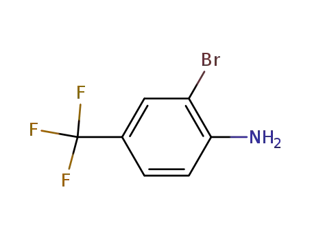 Molecular Structure of 57946-63-1 (4-Amino-3-bromobenzotrifluoride)