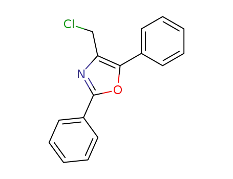 Molecular Structure of 2549-33-9 (4-(ChloroMethyl)-2,5-diphenyloxazole)