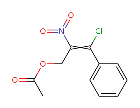 Molecular Structure of 1796-04-9 (2-Nitro-3-chlor-3-phenyl-propen-<sup>(2)</sup>-ol-<sup>(1)</sup>-acetat)