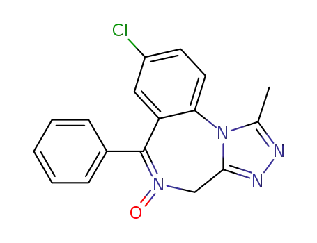 Molecular Structure of 30896-65-2 (Alprazolam 5-Oxide)