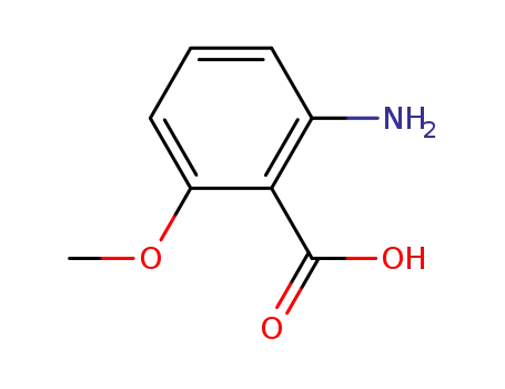 Molecular Structure of 53600-33-2 (2-Amino-6-methoxybenzoic acid)