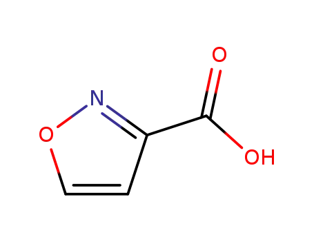 Molecular Structure of 3209-71-0 (3-Isoxazolecarboxylic acid)