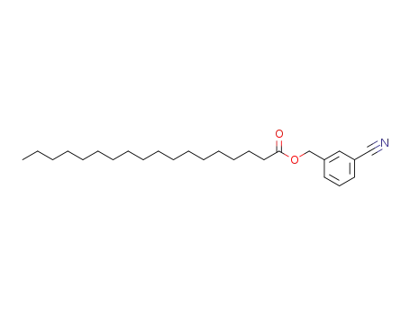 Molecular Structure of 134838-30-5 (Octadecanoic acid 3-cyano-benzyl ester)