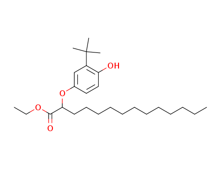 Ethyl 2-(3-tert-butyl-4-hydroxyphenoxy)tetradecanoate