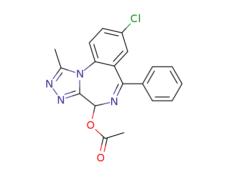 Molecular Structure of 30896-67-4 (4-Acetoxy Alprazolam)