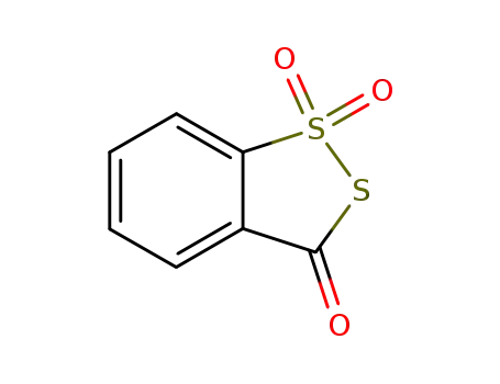 Molecular Structure of 66304-01-6 (3H-1,2-Benzodithiol-3-one-1,1-dioxide)