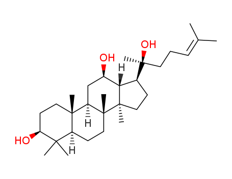 30636-90-9,PROTOPANAXDIOL,Dammar-24-ene-3b,12b,20-triol (7CI); (20S)-Protopanaxadiol; 20(S)-APPD;20-Epiprotopanaxadiol