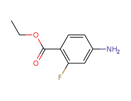 Molecular Structure of 73792-06-0 (ETHYL 4-AMINO-2-FLUOROBENZOATE)