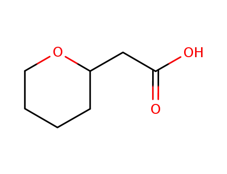 Molecular Structure of 13103-40-7 ((Tetrahydro-pyran-2-yl)acetic acid)