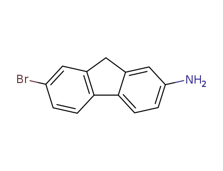 Molecular Structure of 6638-60-4 (2-Amino-7-bromofluorene)