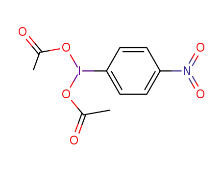 Molecular Structure of 19169-99-4 ((4-nitrophenyl)-λ3-iodanediyl diacetate)