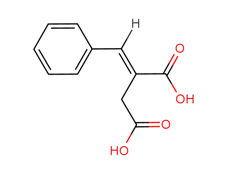 Molecular Structure of 46427-07-0 (Butanedioic acid, (phenylmethylene)-, (E)-)