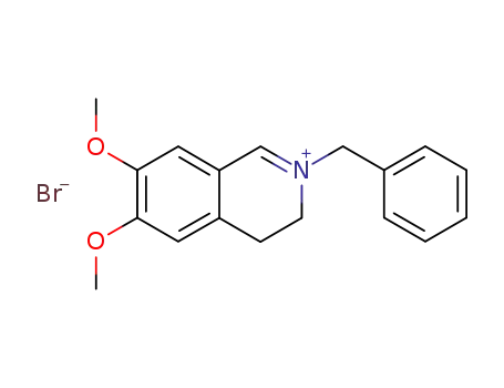 Isoquinolinium, 3,4-dihydro-6,7-dimethoxy-2-(phenylmethyl)-, bromide