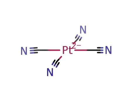 Molecular Structure of 15004-88-3 (PotassiumTetracyanoPlatinate(II)Anhydrous)
