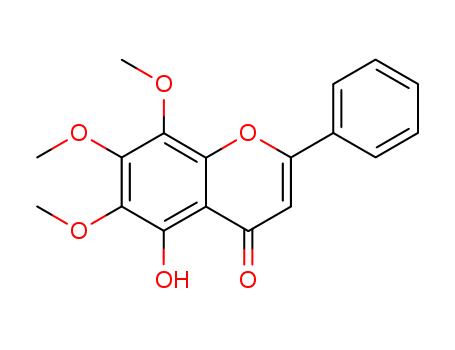 4H-1-Benzopyran-4-one,5-hydroxy-6,7,8-trimethoxy-2-phenyl-