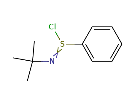 Molecular Structure of 49591-20-0 (N-TERT-BUTYLBENZENESULFINIMIDOYL CHLORIDE)