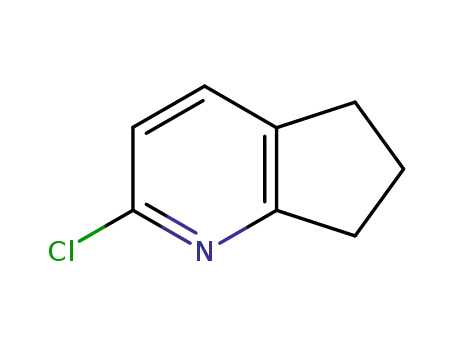 Molecular Structure of 117890-55-8 (2-chloro-6,7-dihydro-5H-cyclopenta[b]pyridine)