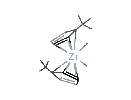Molecular Structure of 68193-40-8 (DIMETHYLBIS(T-BUTYLCYCLOPENTADIENYL)ZIRCONIUM)