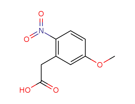 Molecular Structure of 20876-29-3 ((5-METHOXY-2-NITRO-PHENYL)-ACETIC ACID)