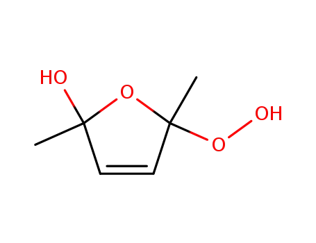 Molecular Structure of 16642-32-3 (5-hydroperoxy-2,5-dimethyl-2,5-dihydrofuran-2-ol)