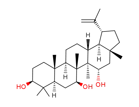 Molecular Structure of 115498-81-2 (lup-20(29)-ene-3β,7β,15α-triol)