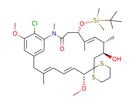 Molecular Structure of 75340-66-8 (C<sub>36</sub>H<sub>56</sub>ClNO<sub>5</sub>S<sub>2</sub>Si)