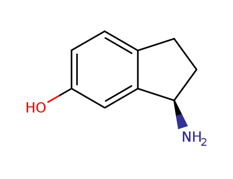 Molecular Structure of 169105-01-5 (R-(-)-6-hydroxy-1-aminoindan)