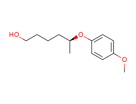 Molecular Structure of 457100-61-7 ((S)-5-(4-methoxyphenoxy)-hexan-1-ol)