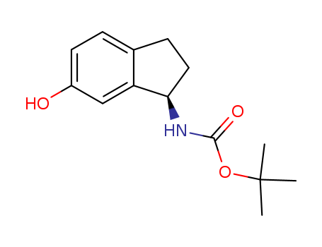 N-[(1R)-2,3-Dihydro-6-hydroxy-1H-inden-1-yl]carbamic acid tert-butyl ester