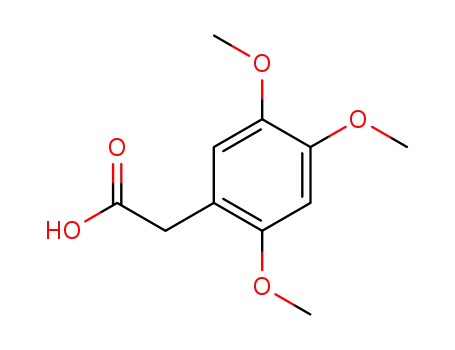 Molecular Structure of 4463-16-5 (Benzeneacetic acid, 2,4,5-triMethoxy-)