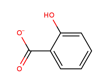 Molecular Structure of 63-36-5 (2-Hydroxybenzoic acid ion(1-))