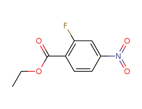Molecular Structure of 363-32-6 (ETHYL 2-FLUORO-4-NITROBENZOATE)