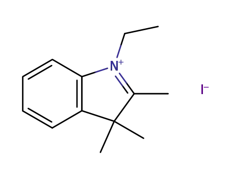 Molecular Structure of 14134-81-7 (1-Ethyl-2,3,3-triMethylindoleniuM Iodide)