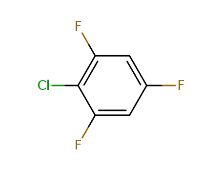 Molecular Structure of 2106-40-3 (2,4,6-Trifluorochlorobenzene)