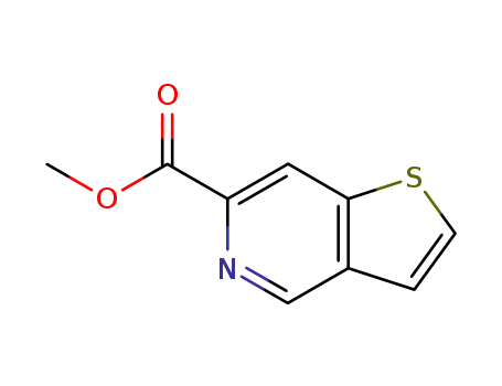 Molecular Structure of 253332-82-0 (Thieno[3,2-c]pyridine-6-carboxylic acid, methyl ester)