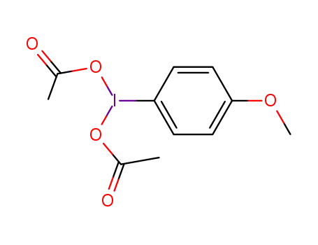 Molecular Structure of 16308-14-8 (4-methoxy(diacetoxyiodo)benzene)