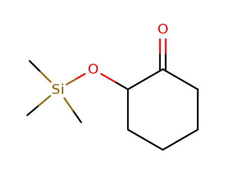 Molecular Structure of 53638-19-0 (Cyclohexanone, 2-[(trimethylsilyl)oxy]-)