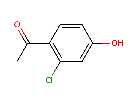 Molecular Structure of 68301-59-7 (2'-Chloro-4'-hydroxyacetophenone)